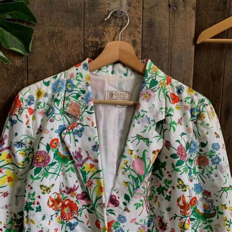 gucci floral blazer mens|farfetch gucci blazers.